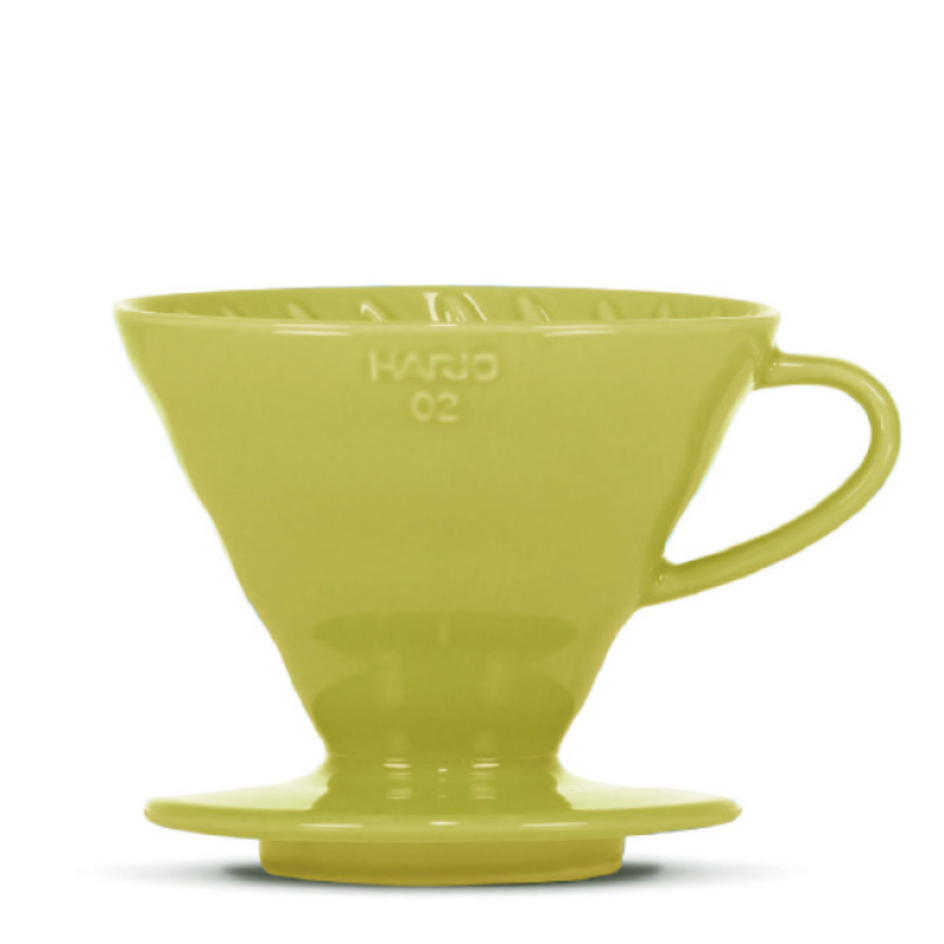 HARIO V60 Dripper, Porcelain, light green, 3-4 Portions