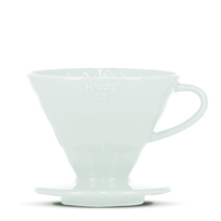 HARIO V60 Dripper, Porcelain, light blue, 3-4 Portions