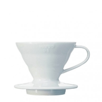 HARIO V60 Filterhalter, Porzellan, weiss