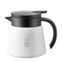 HARIO V60 Isolierte Edelstahlkanne 600ml - Weiss
