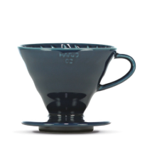 HARIO V60 Filterhalter, Porzellan, indigo blue, 3-4 Portionen