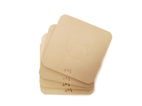 Kanso Leather Coasters - beige