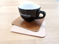 Kanso Leather Coasters - beige