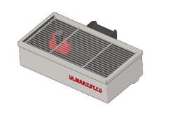 DRAIN BOX METAL GRAY LMR W/COVER