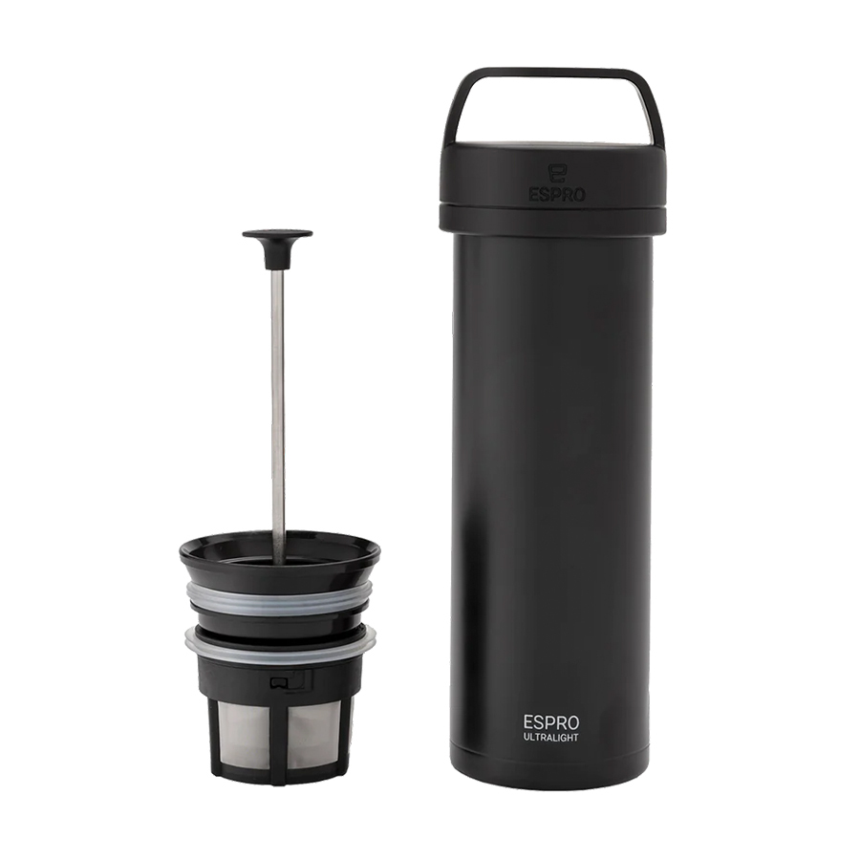 ESPRO P0 Ultralight Travel Coffee Press - Meteorite Black