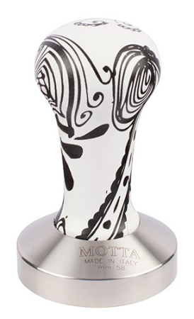 MOTTA Tamper flat &quot;black and white&quot; 58mm