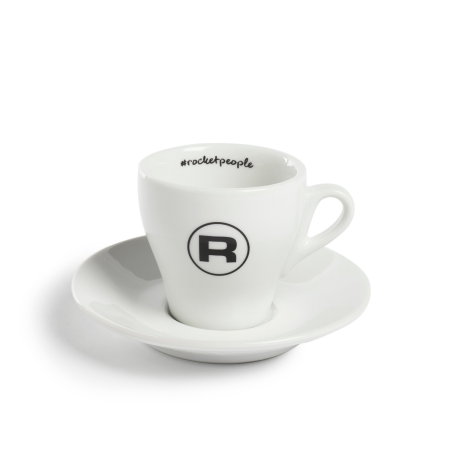 Rocket Cup Set &quot;Flat White #Rocketpeople&quot; - 6 pcs, white