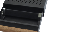 CKDC Ausklopfschublade &amp;quot;ProCub 1&amp;quot; - Schwarz / Walnuss (20x30x5.5)