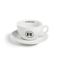 Rocket Cup Set &amp;quot;Cappuccino #Rocketpeople&amp;quot; - 6 pcs, white