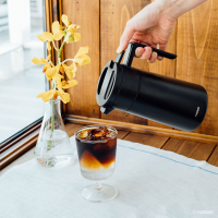 HARIO Ceramic Coating Stainless Thermal Pot 600ml - Black