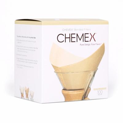 CHEMEX Paper Filter 6-10 Cup (squared) natural