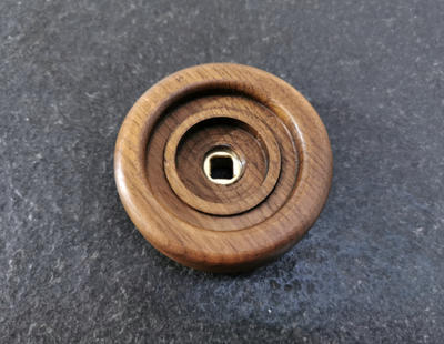 Steam and water knob for Rocket - black walnut