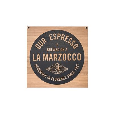La Marzocco Wood Sign