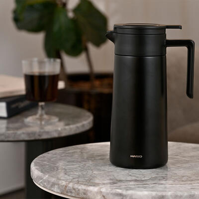 HARIO Ceramic Coating Stainless Thermal Pot 800ml - Black